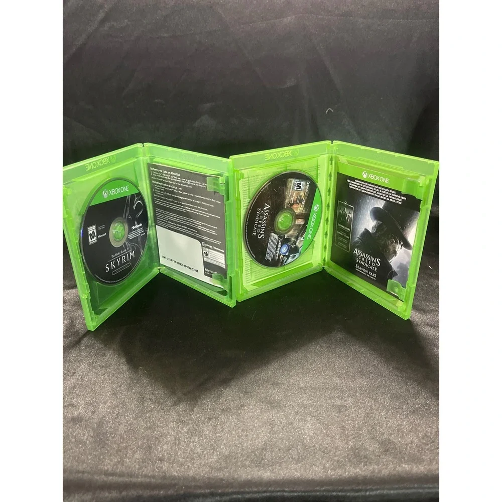 Xbox One‎ Game Lot Fallout 4 Skyrim Tomb Raider Assassins Creed Syndicate Bundle